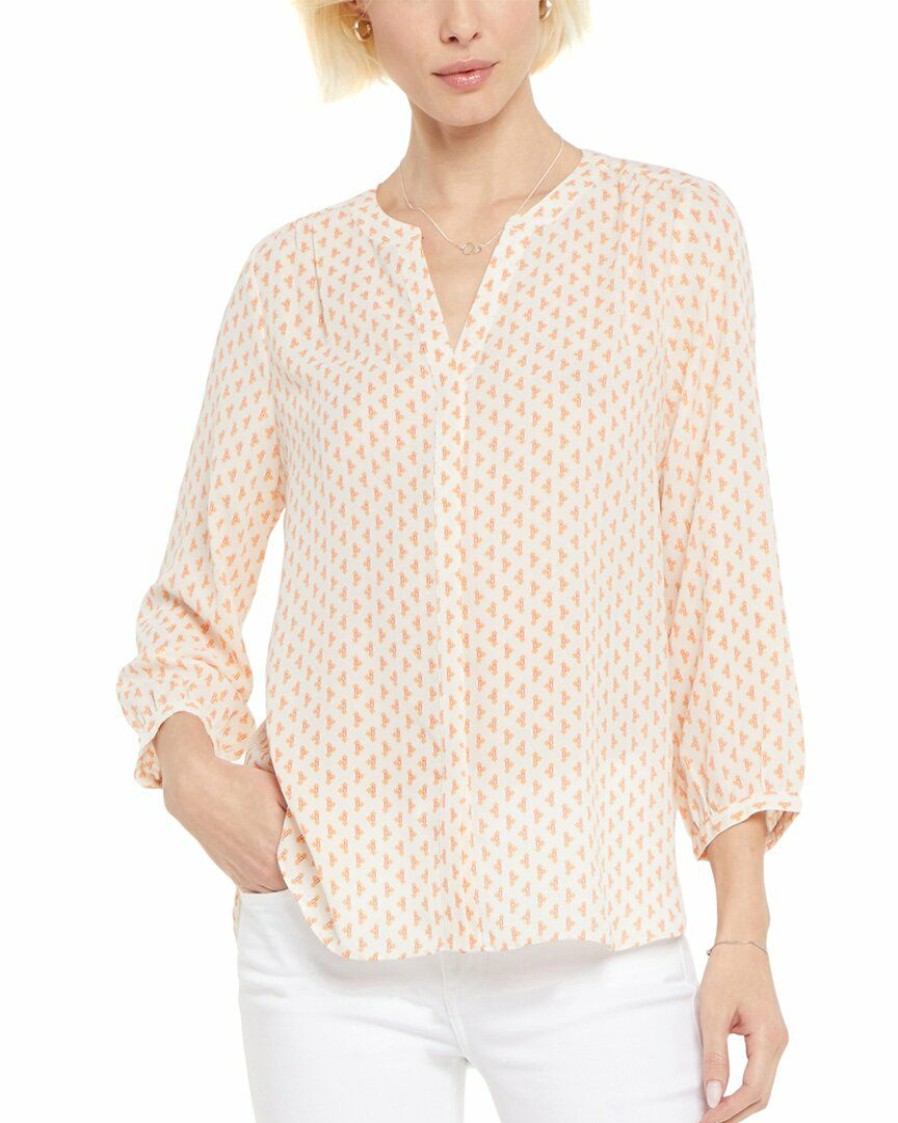 Tops Nydj | Nydj Pintuck Blouse Women Tops