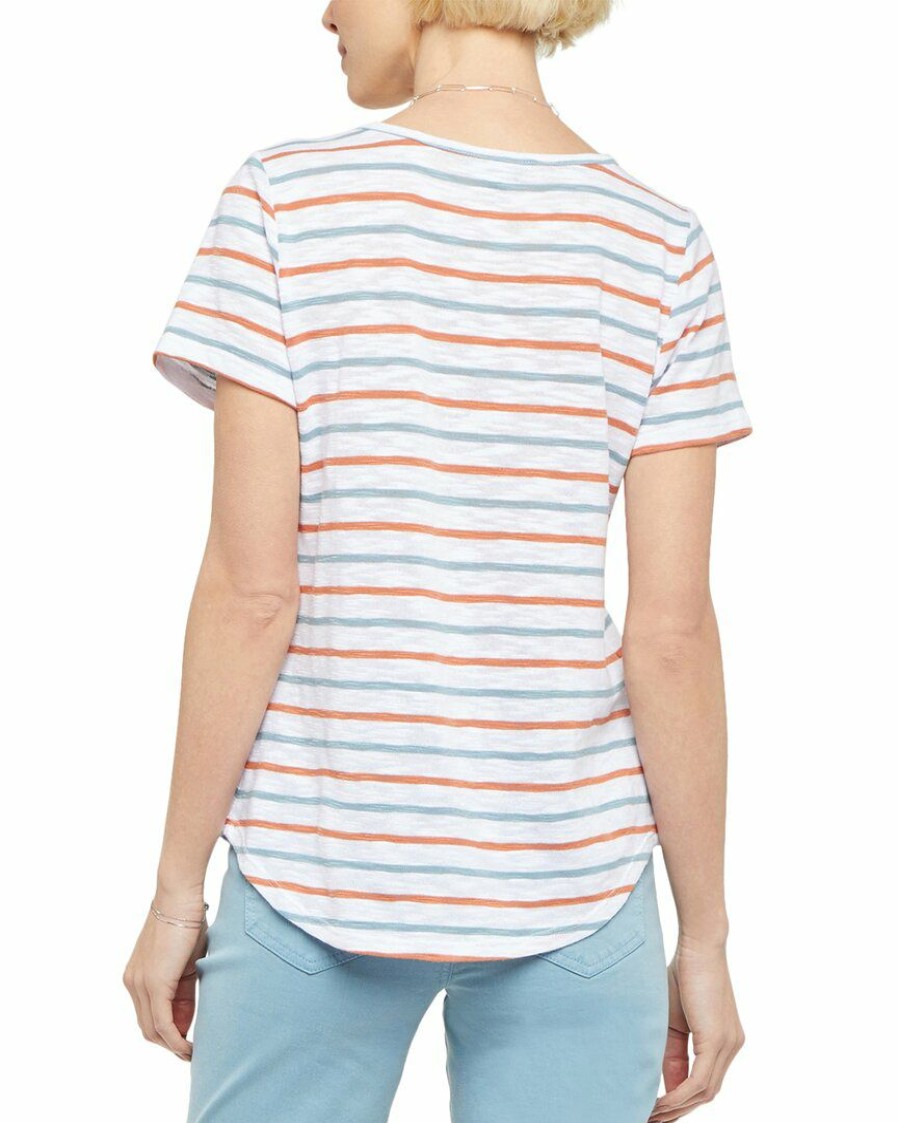 Sweaters & Knits Nydj | Nydj Striped T-Shirt Women Sweaters & Knits