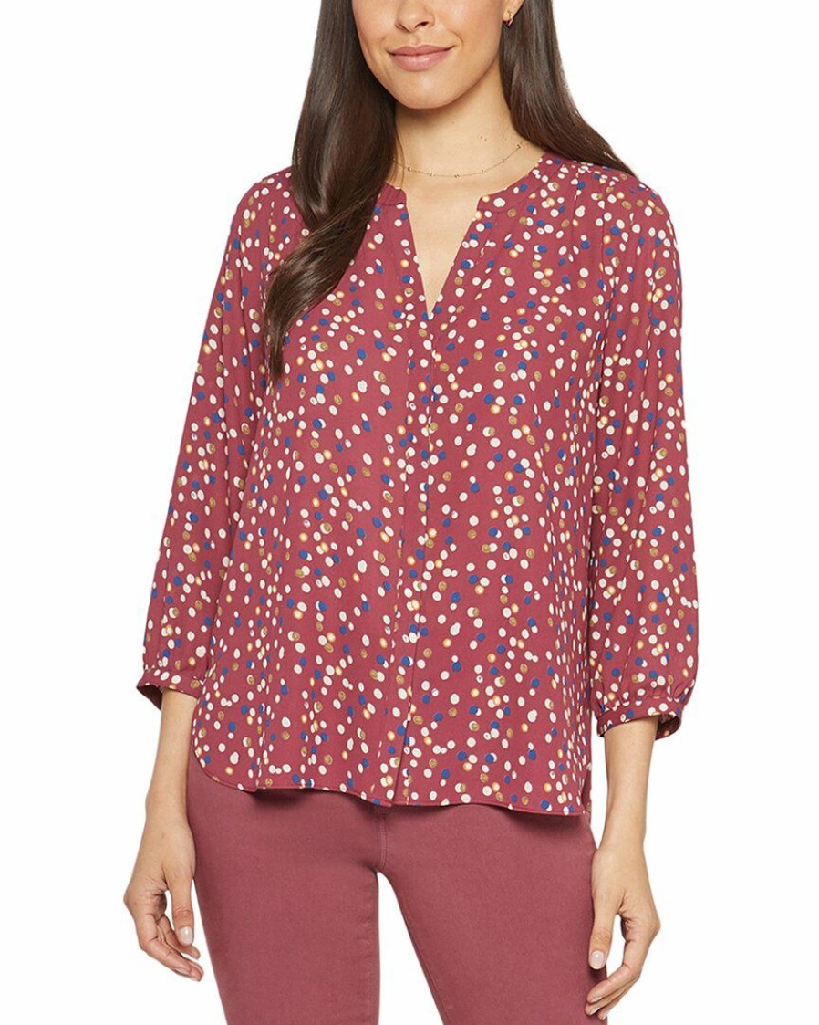 Tops Nydj | Nydj Pintuck Blouse Women Tops