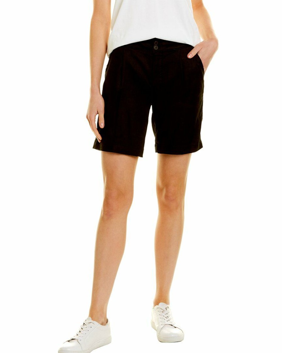 Shorts Nydj | Nydj Petite Modern Linen-Blend Bermuda Short Women Shorts