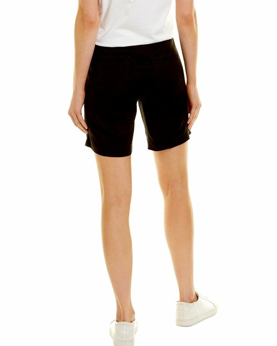 Shorts Nydj | Nydj Petite Modern Linen-Blend Bermuda Short Women Shorts