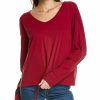 Sweaters & Knits Nydj | Nydj V-Neck Drawstring T-Shirt Women Sweaters & Knits