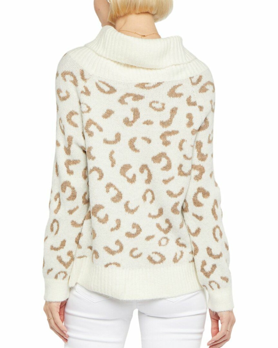 Sweaters & Knits Nydj | Nydj Leopard Turtleneck Sweater Women Sweaters & Knits