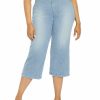 Jeans Nydj | Nydj Pluspull On Wide Leg Capri Pant Women Jeans