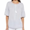 Tops Nydj | Nydj Boho Blouse Women Tops