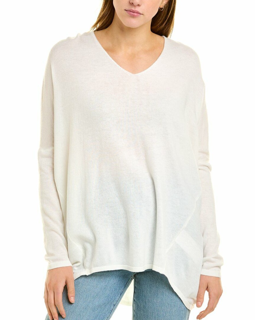 Sweaters & Knits Nydj | Nydj V-Neck Basic Sweater Women Sweaters & Knits