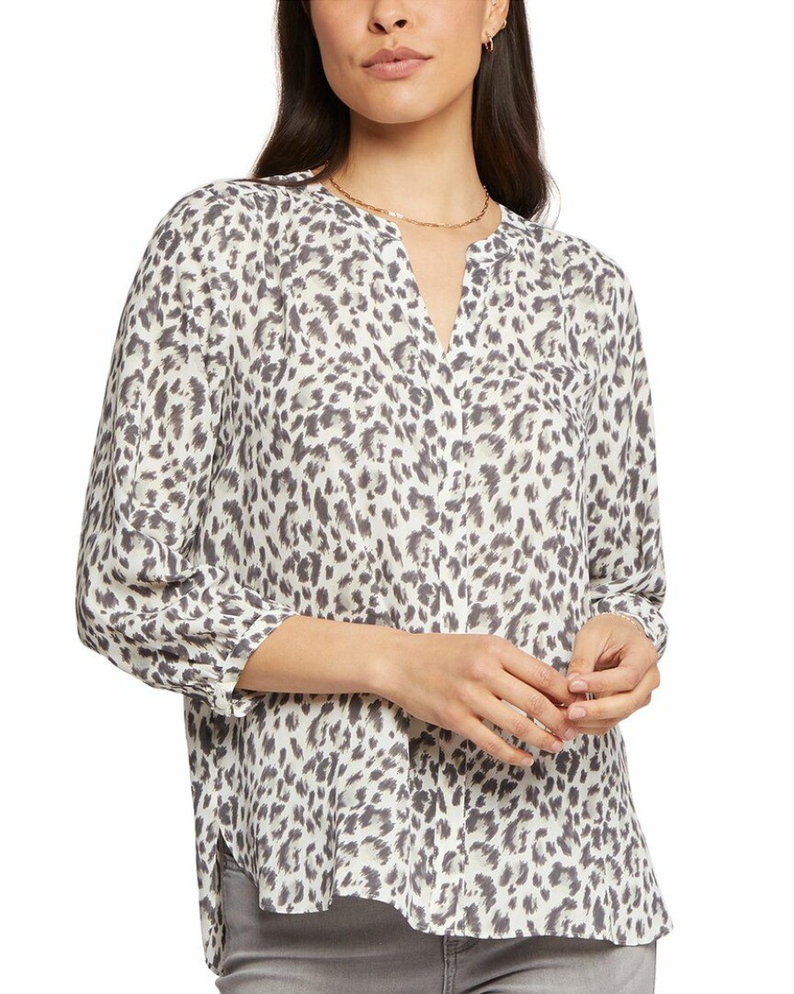 Tops Nydj | Nydj Pintuck Blouse Women Tops