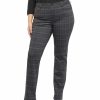 Jeans Nydj | Nydj Plus Marilyn Hudson Plaid Straight Jean Women Jeans