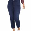 Jeans Nydj | Nydj Plus Thigh Shaper Court Ankle Cut Jean Women Jeans