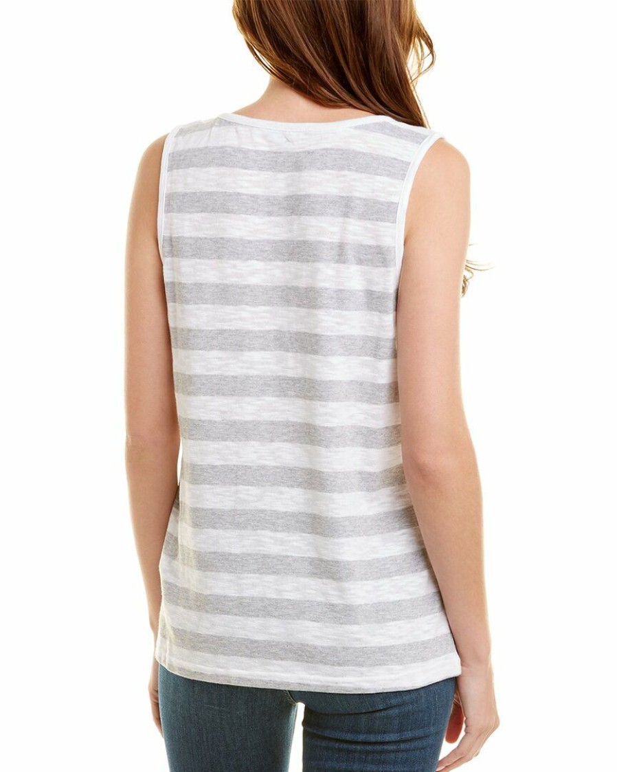 Tops Nydj | Nydj Striped Tank Women Tops