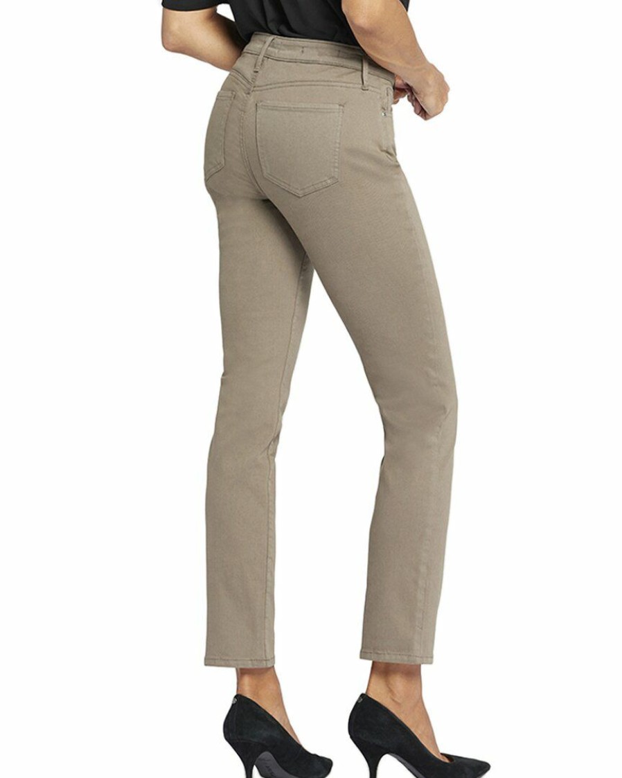 Jeans Nydj | Nydj Sheri Ripe Olive Slim Leg Jean Women Jeans