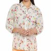 Tops Nydj | Nydj Zoey Silk-Blend Blouse Women Tops