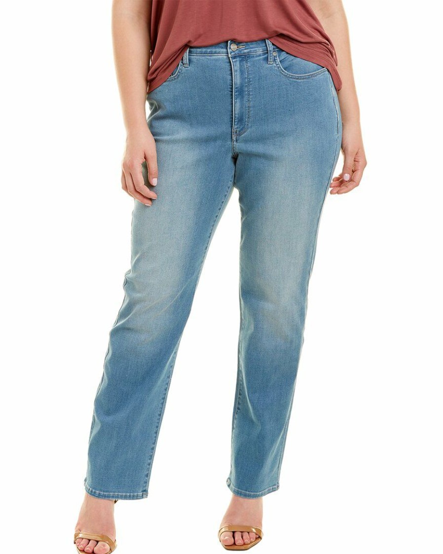 Jeans Nydj | Nydj Plus Relaxed Straight Jean Women Jeans