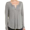 Tops Nydj | Nydj Henley Top Women Tops