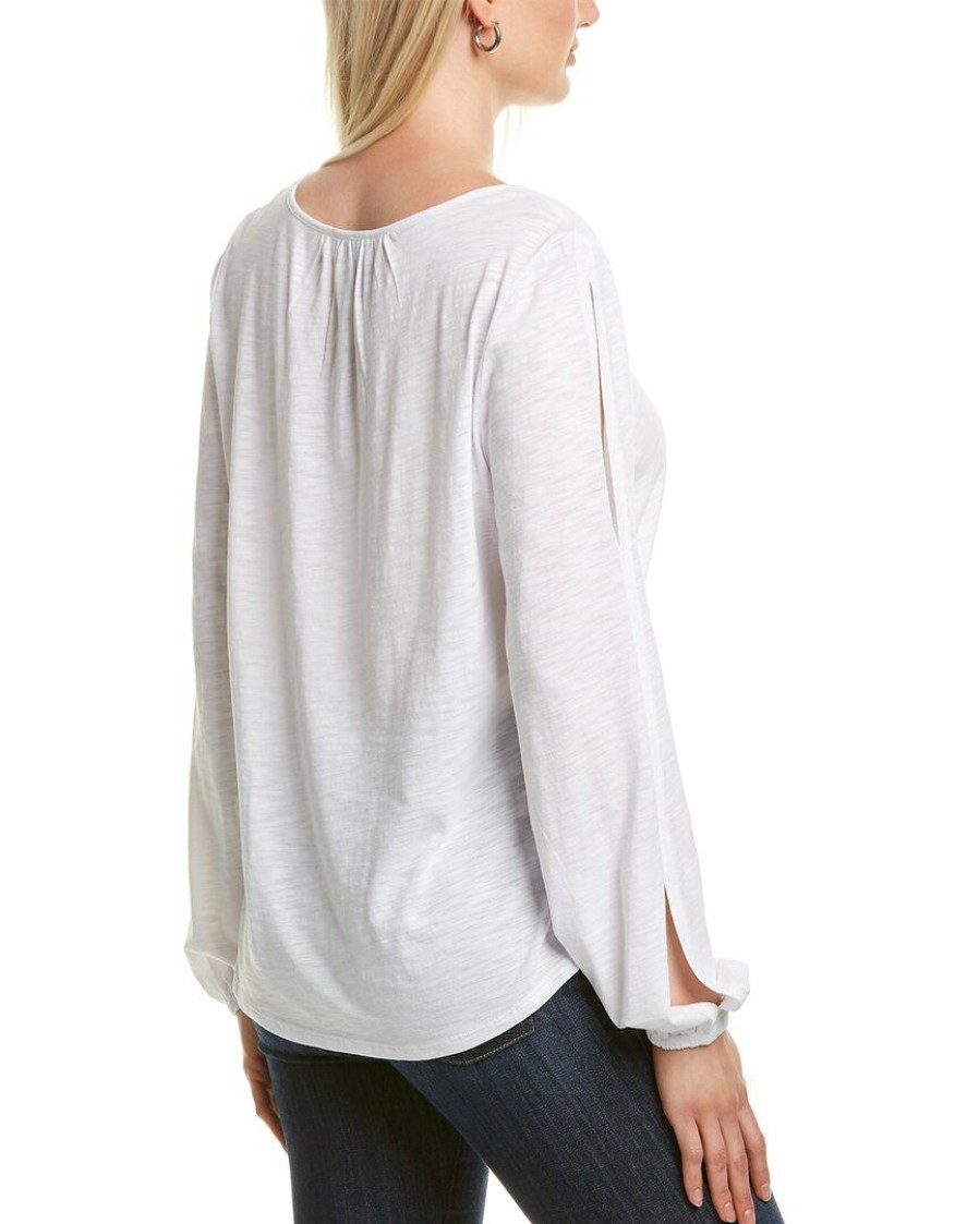 Sweaters & Knits Nydj | Nydj Mjer Split Sleeve Top Women Sweaters & Knits