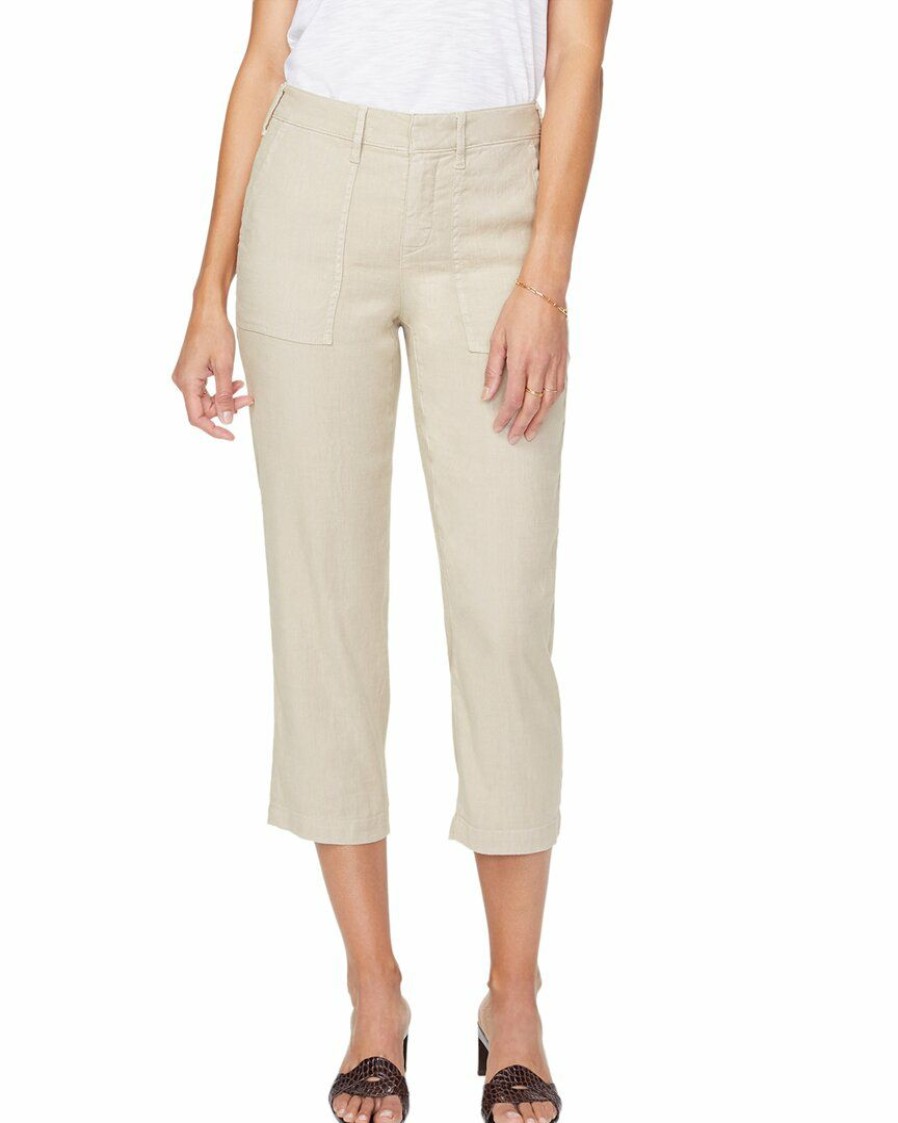 Jeans Nydj | Nydj Linen-Blend Utility Pant Women Jeans