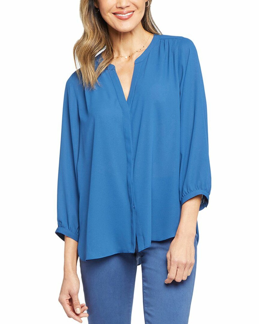 Tops Nydj | Nydj Pintuck Blouse Women Tops