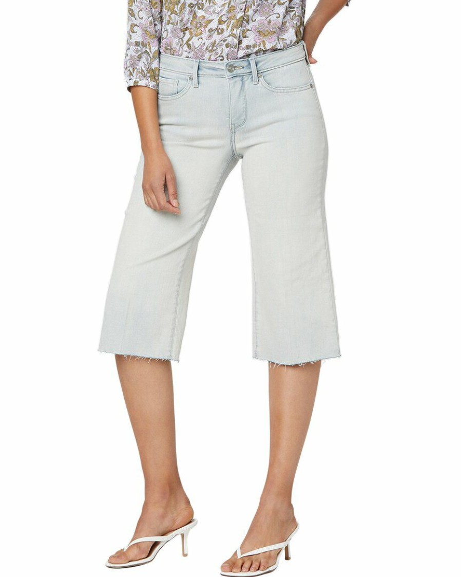 Jeans Nydj | Nydj Wide Leg Pedal Pusher Capri Women Jeans