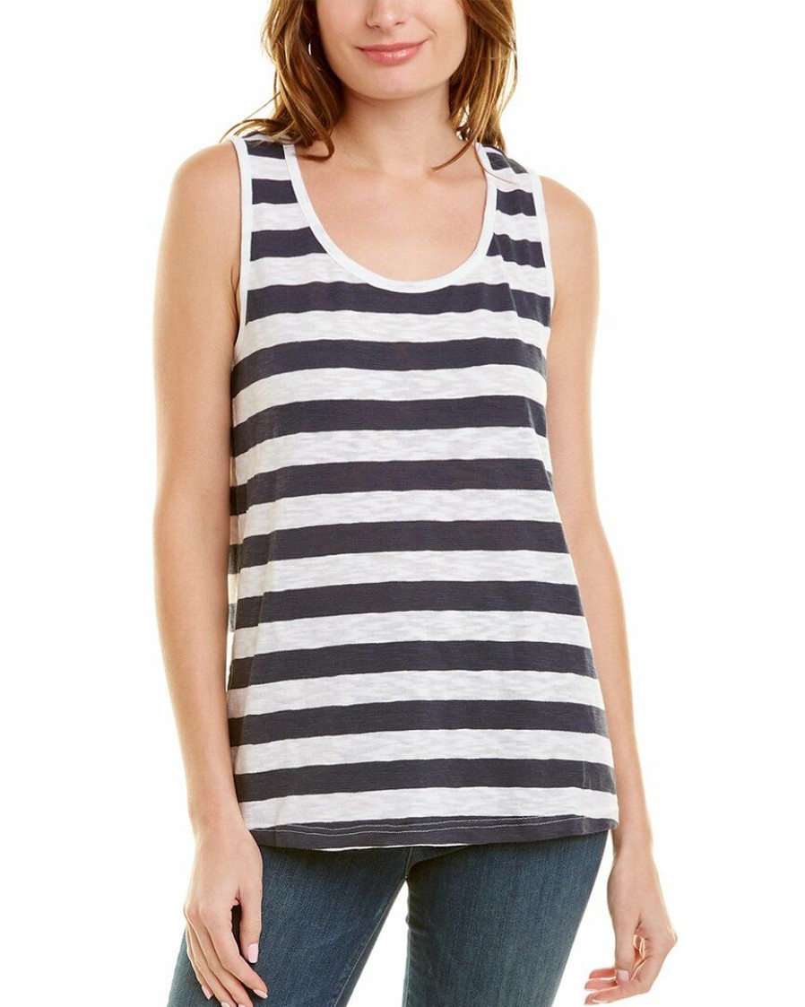 Tops Nydj | Nydj Striped Tank Women Tops