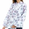 Tops Nydj | Nydj Peasant Blouse Women Tops