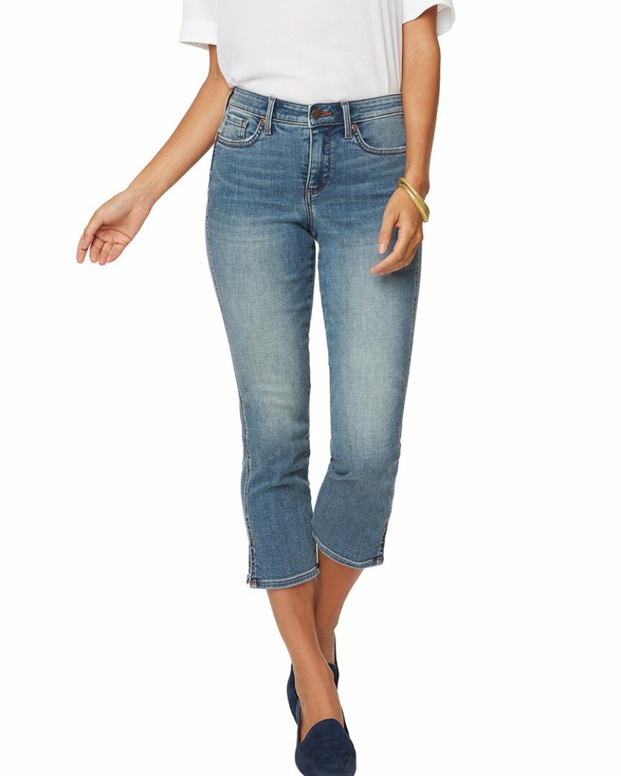 Jeans Nydj | Nydj Chloe Slits Capri Women Jeans