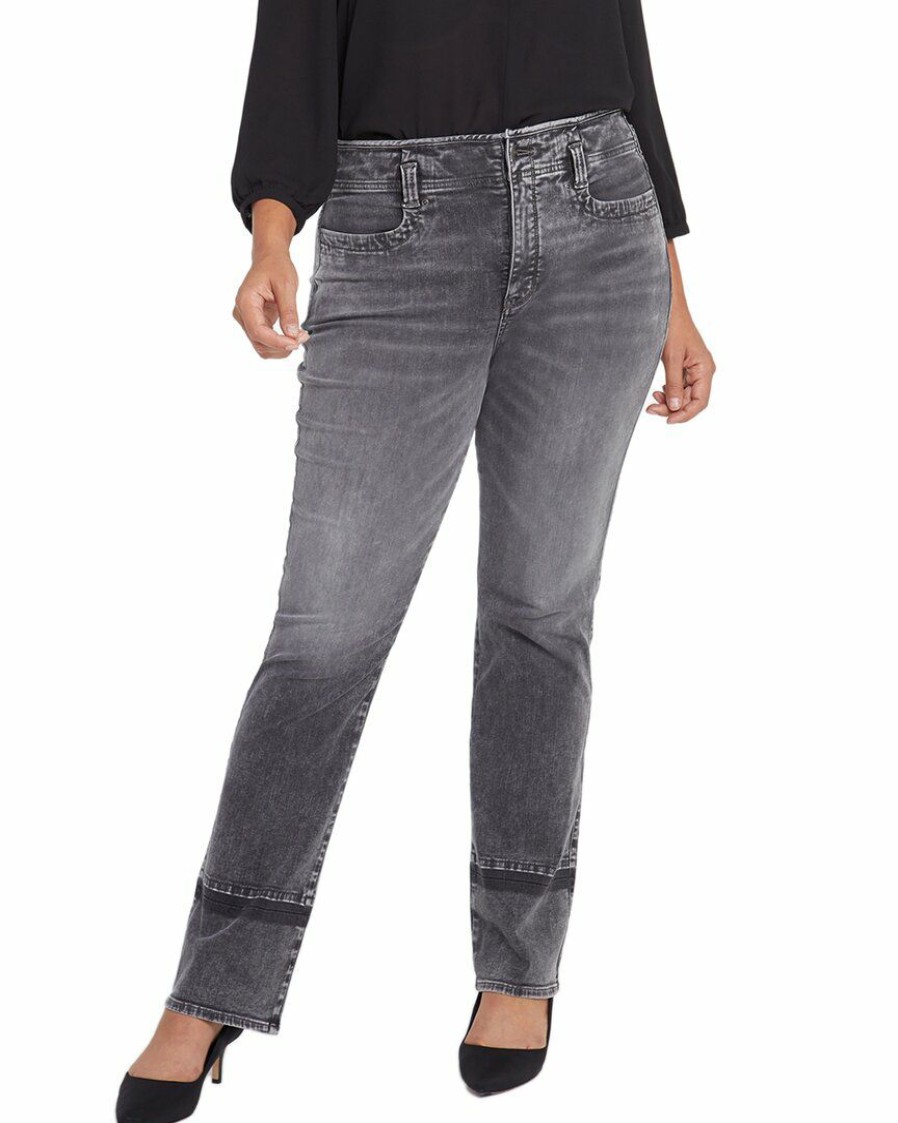 Jeans Nydj | Nydj Plus High-Rise Marilyn Nobelle Straight Jean Women Jeans