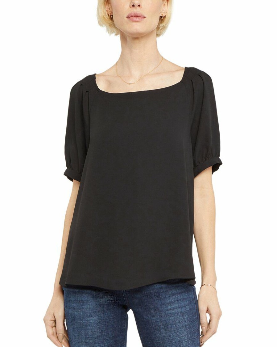 Tops Nydj | Nydj Twist Back Blouse Women Tops