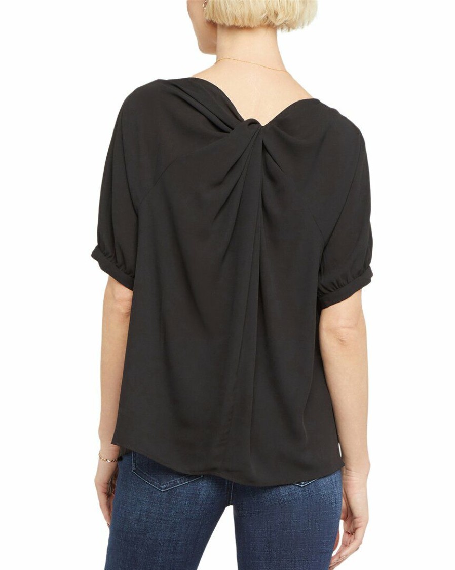 Tops Nydj | Nydj Twist Back Blouse Women Tops