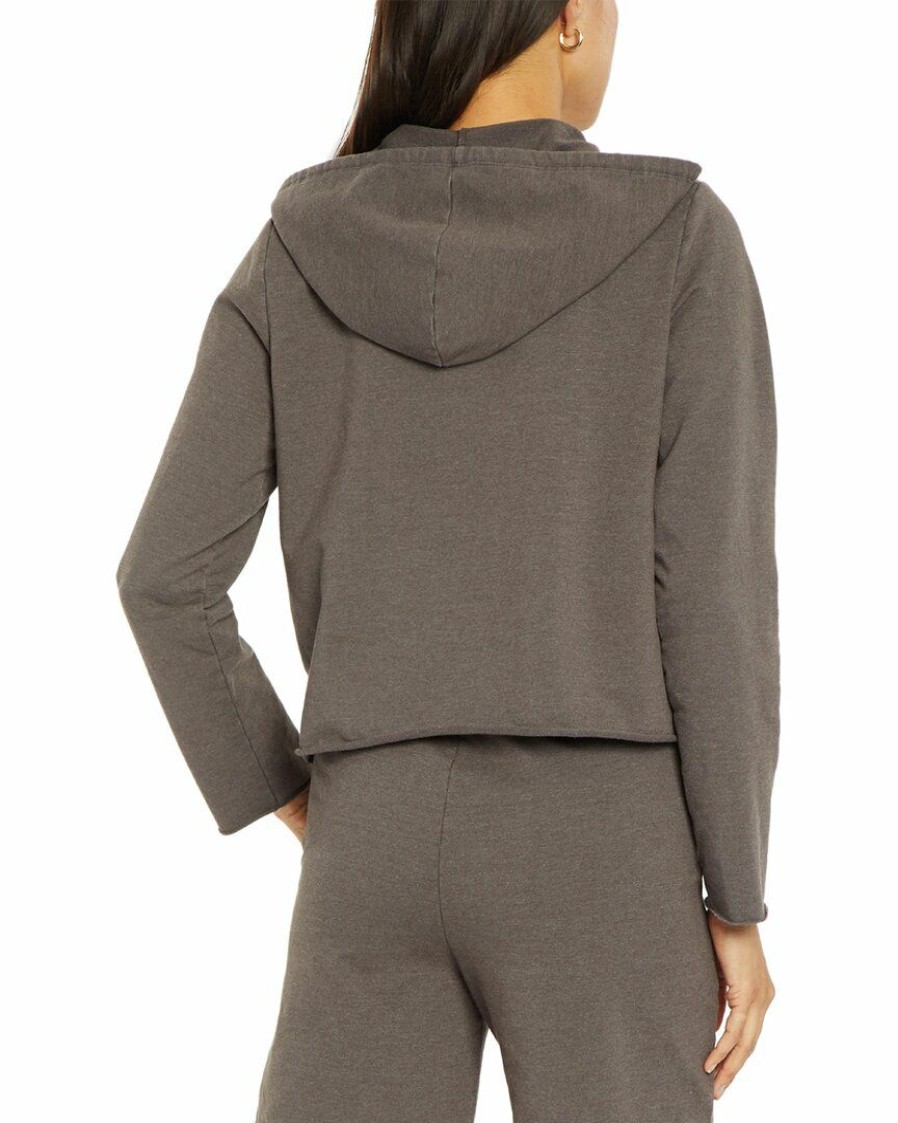 Sweaters & Knits Nydj | Nydj Cropped Hoodie Women Sweaters & Knits