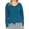 Sweaters & Knits Nydj | Nydj V-Neck Drawstring T-Shirt Women Sweaters & Knits