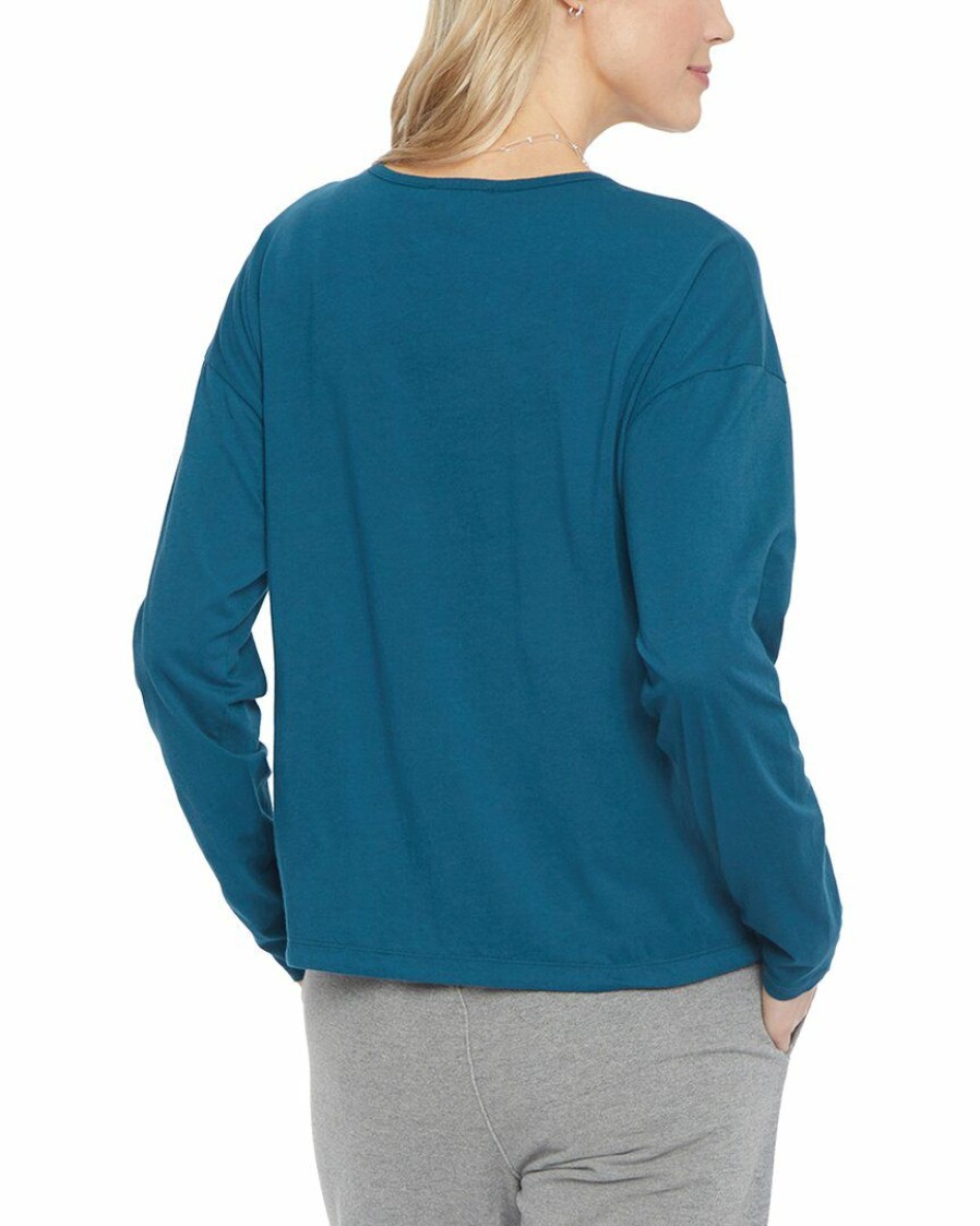 Sweaters & Knits Nydj | Nydj V-Neck Drawstring T-Shirt Women Sweaters & Knits