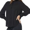 Sweaters & Knits Nydj | Nydj Ruffle Neck Blouse Women Sweaters & Knits