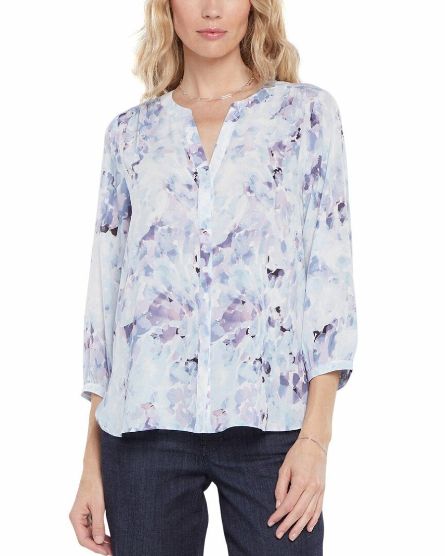 Tops Nydj | Nydj Pintuck Blouse Women Tops