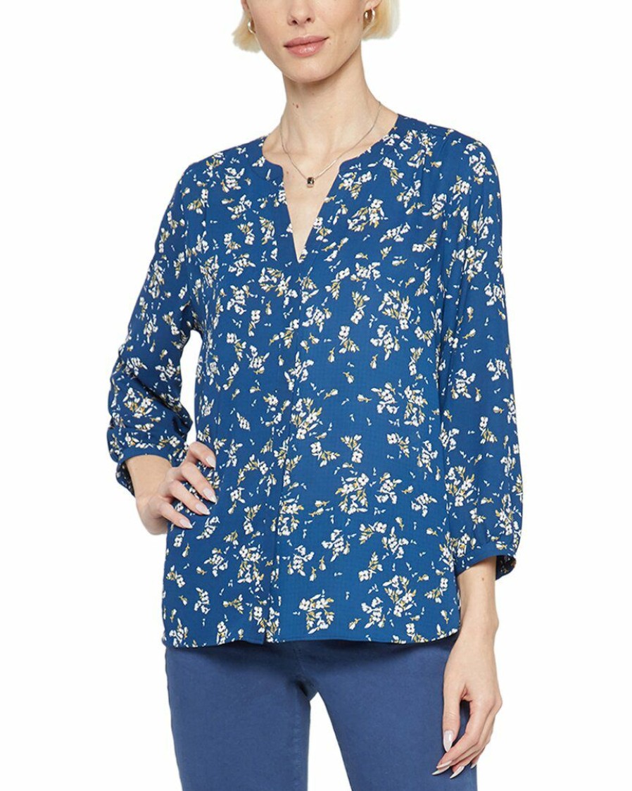 Tops Nydj | Nydj Pintuck Blouse Women Tops