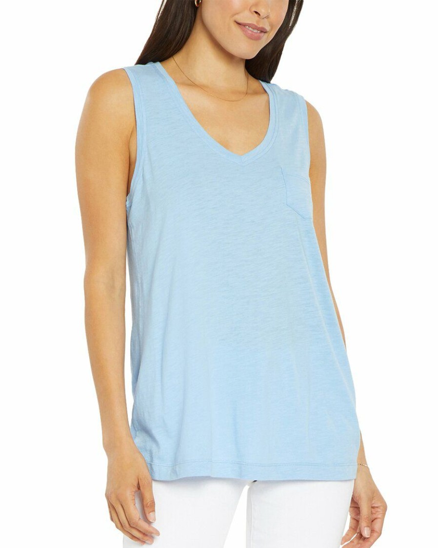 Tops Nydj | Nydj Sleeveless Pocket T-Shirt Women Tops