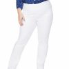 Jeans Nydj | Nydj Plus Pull On Straight Jean Women Jeans