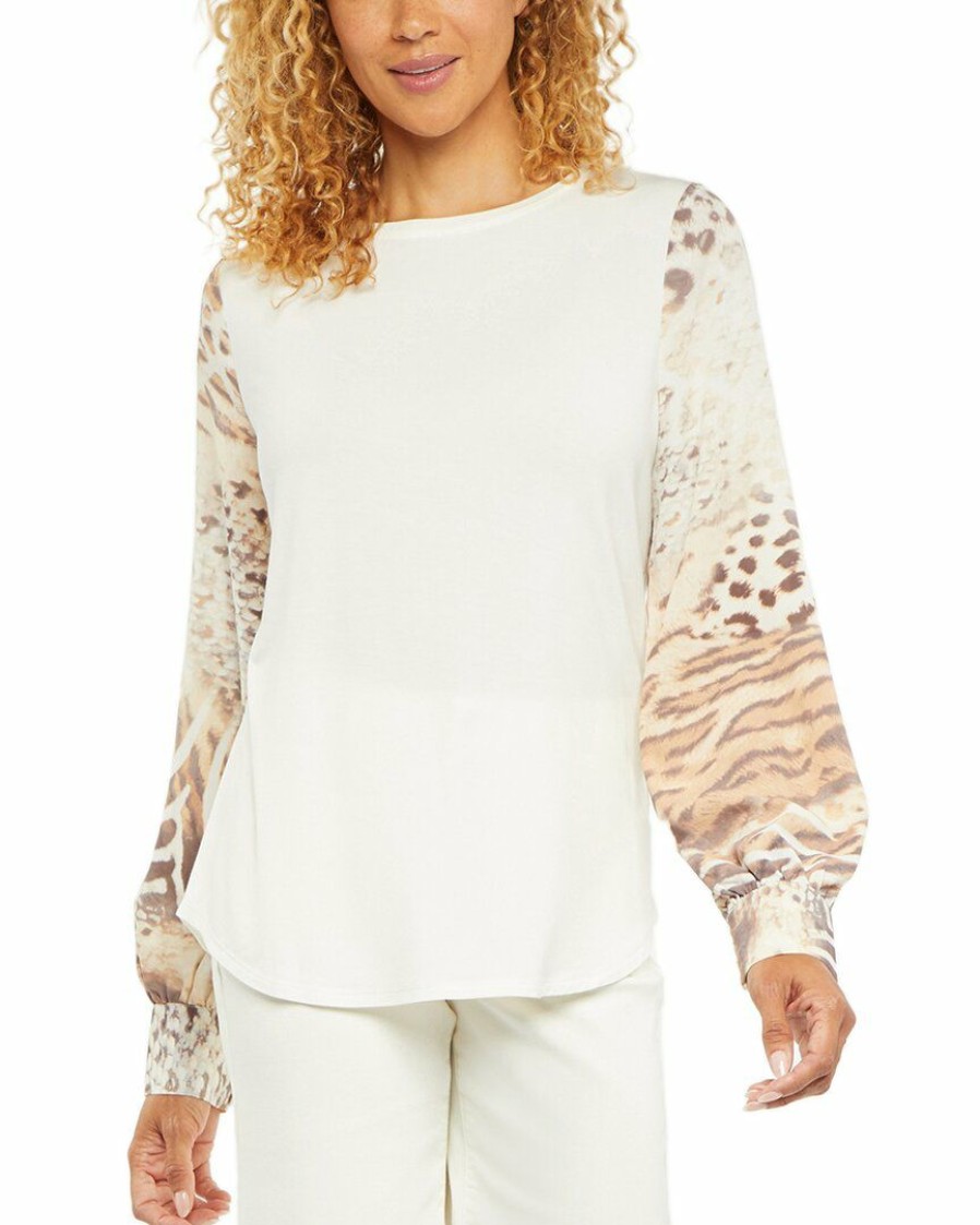 Tops Nydj | Nydj Poet Sleeve T-Shirt Women Tops