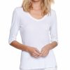 Sweaters & Knits Nydj | Nydj Elbow Sleeve Ribbed T-Shirt Women Sweaters & Knits