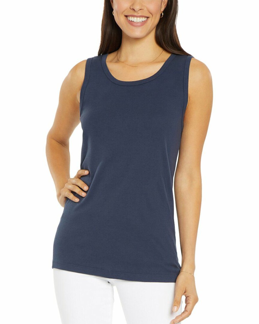 Tops Nydj | Nydj Ribbed Tank Women Tops