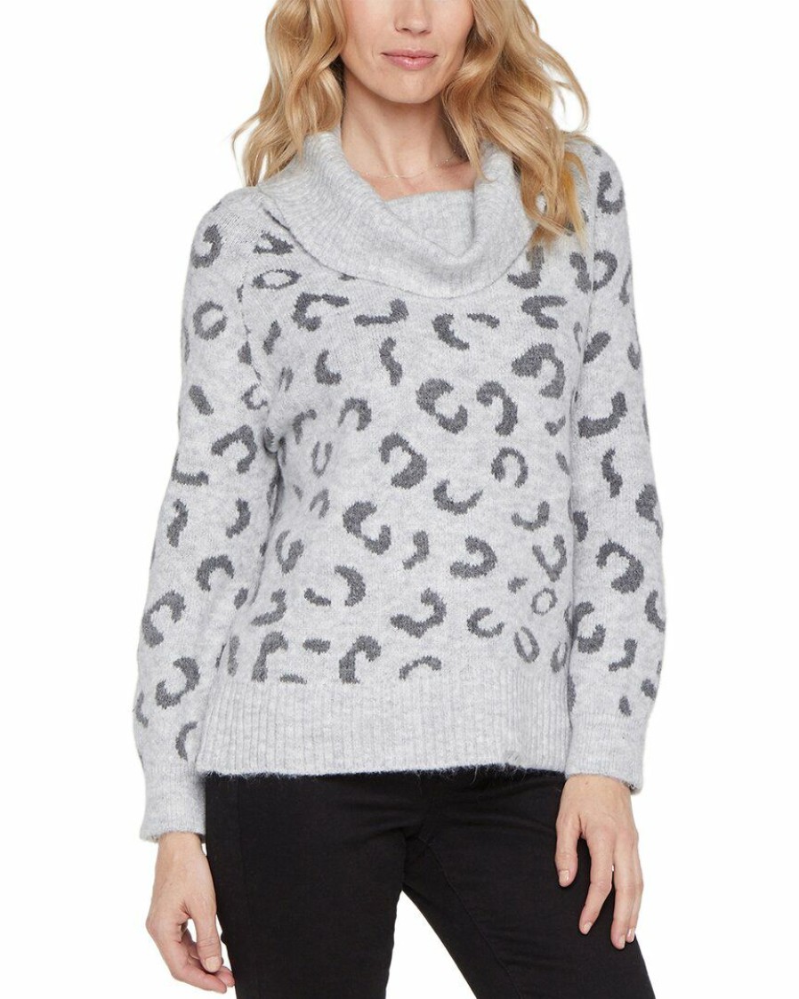 Sweaters & Knits Nydj | Nydj Leopard Turtleneck Sweater Women Sweaters & Knits