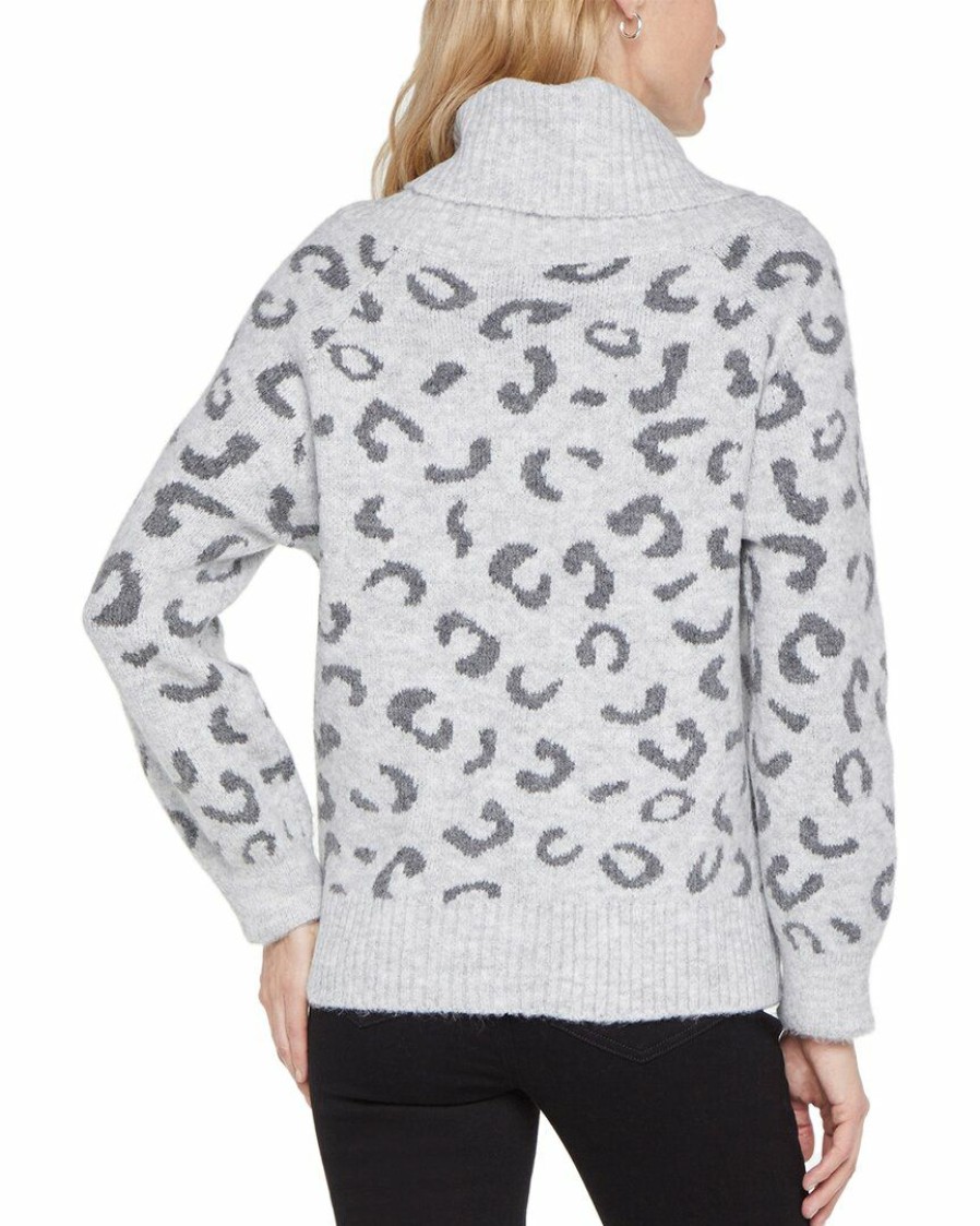 Sweaters & Knits Nydj | Nydj Leopard Turtleneck Sweater Women Sweaters & Knits