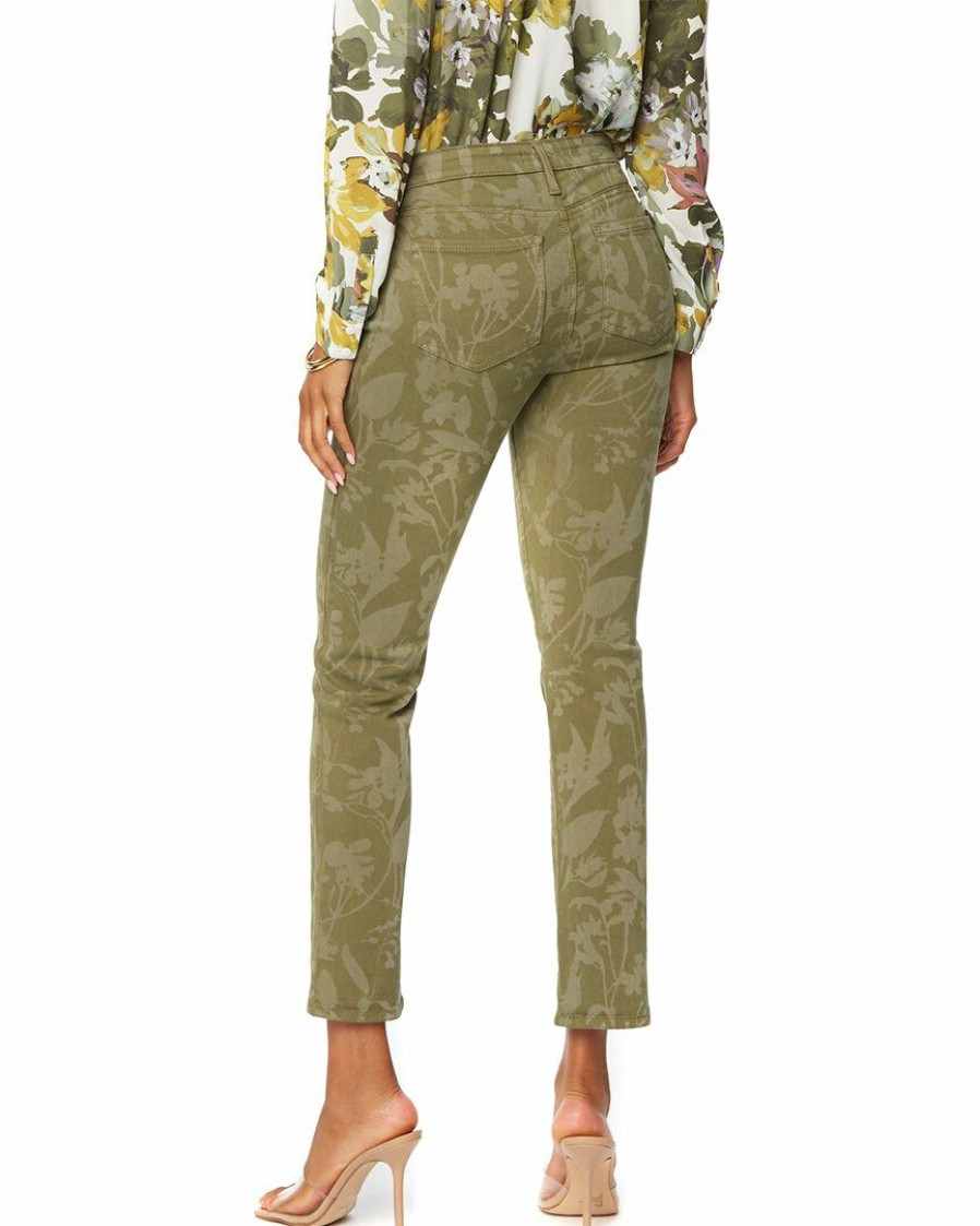 Pants Nydj | Nydj Sheri Silhouette Vines Slim Leg Women Pants