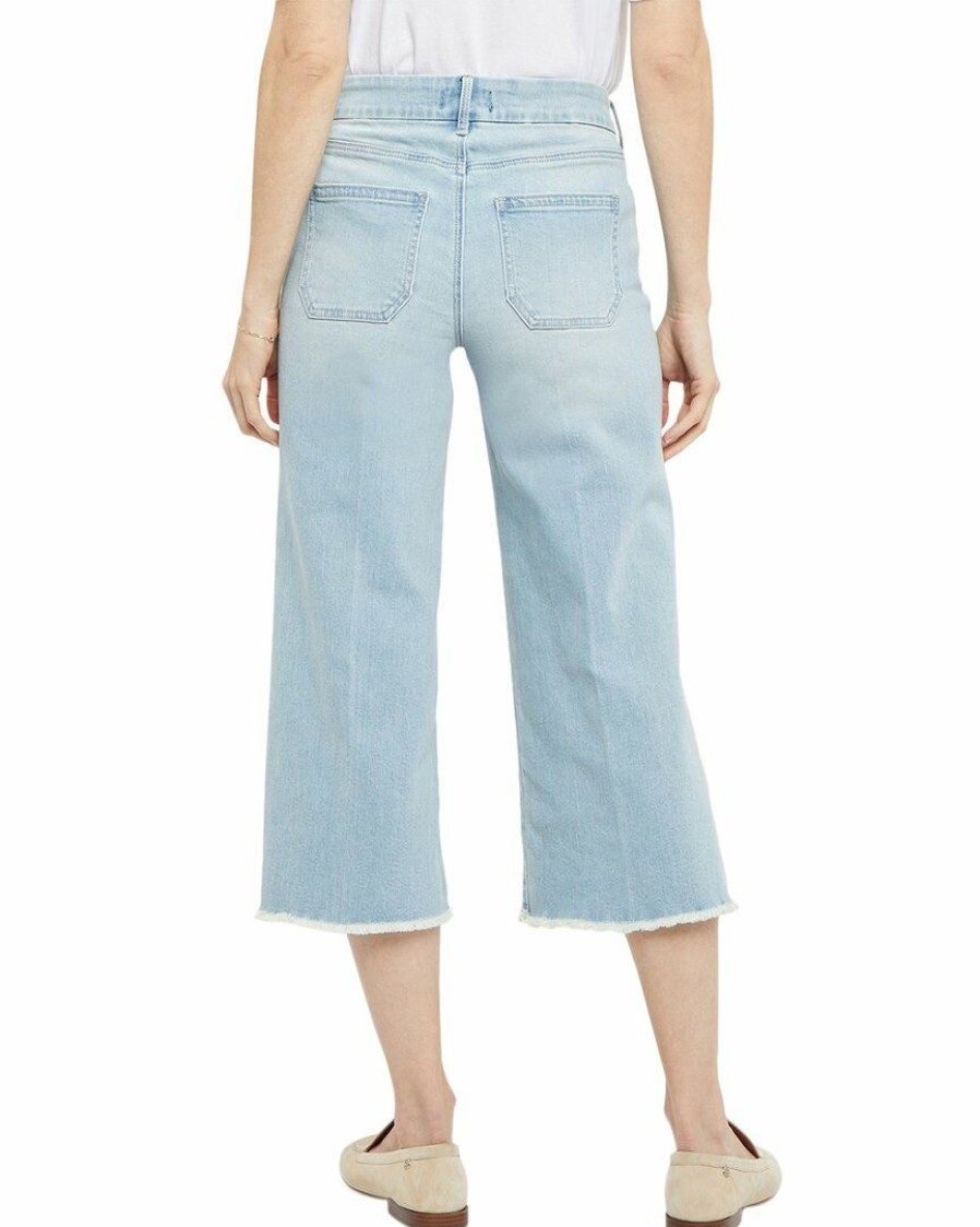 Jeans Nydj | Nydj Patchie Major Wide Leg Capri Women Jeans