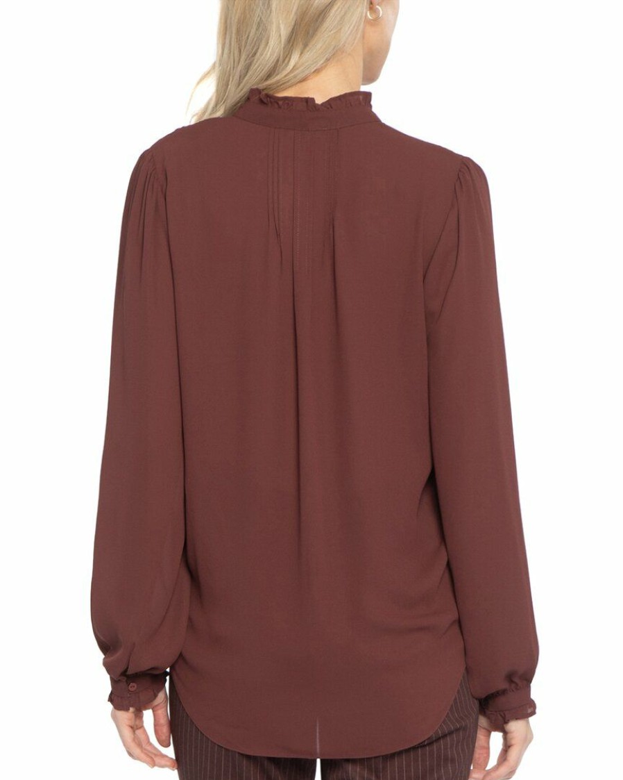 Tops Nydj | Nydj Pleat Front Tunic Women Tops