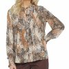 Sweaters & Knits Nydj | Nydj Pleated Peasant Blouse Women Sweaters & Knits