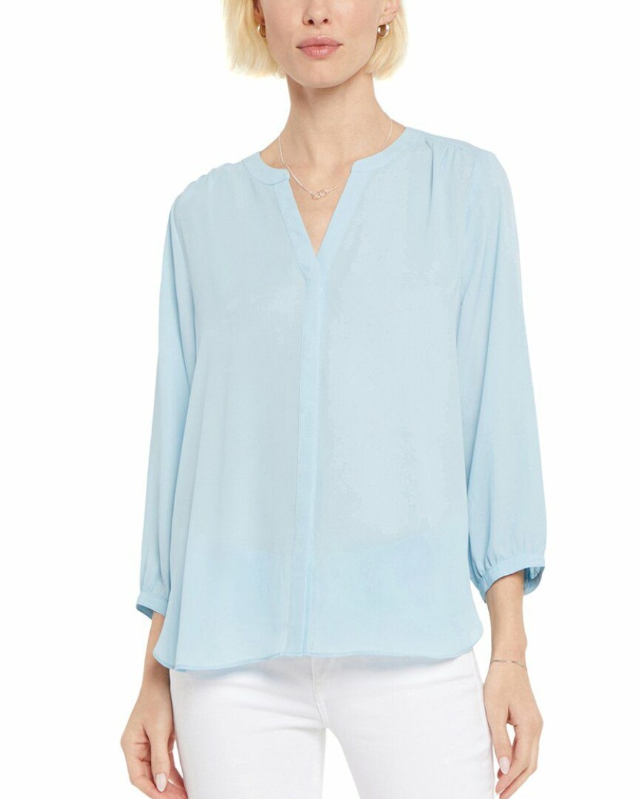 Tops Nydj | Nydj Pintuck Blouse Women Tops