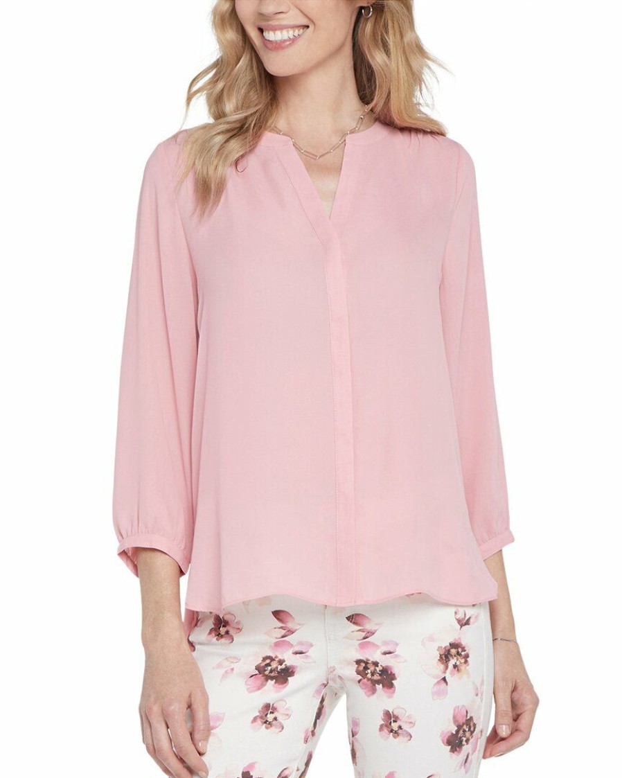 Tops Nydj | Nydj Pintuck Blouse Women Tops