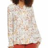 Tops Nydj | Nydj Pleated Peasant Blouse Women Tops