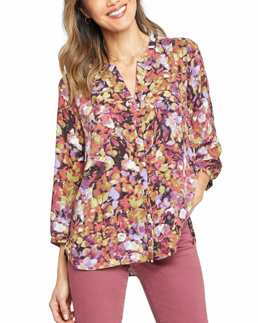 Tops Nydj | Nydj Pintuck Blouse Women Tops