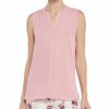 Tops Nydj | Nydj Sleeveless Pintuck Blouse Women Tops